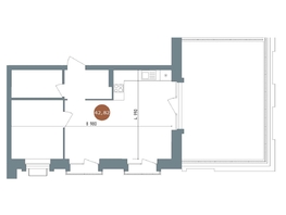 Продается 2-комнатная квартира  19/56 Кварталы Телецентра, 2, 52  м&sup2;, 10590000 рублей