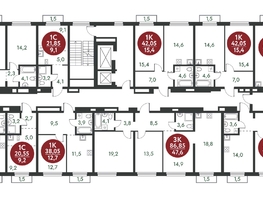 Продается 3-комнатная квартира ЖК Скандинавские кварталы, дом 1, 86.85  м&sup2;, 11149100 рублей