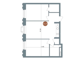 Продается 2-комнатная квартира  1956 Кварталы Телецентра, 2, 63  м&sup2;, 11690000 рублей