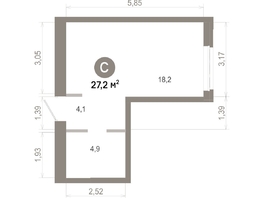 Продается Студия  Квартал Молодость, дом 1, 27.19  м&sup2;, 5350000 рублей