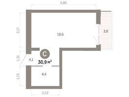 Продается Студия  Квартал Молодость, дом 1, 30.85  м&sup2;, 5680000 рублей