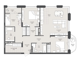 Продается 3-комнатная квартира ЖК Новый Кедровый, дом 2, 95.03  м&sup2;, 16150000 рублей