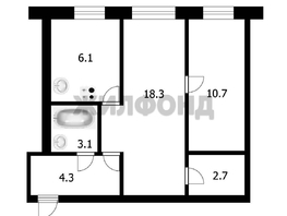 Продается 2-комнатная квартира Богдана Хмельницкого ул, 45.2  м&sup2;, 5600000 рублей
