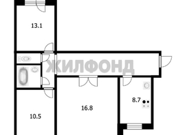 Продается 3-комнатная квартира Сибиряков-Гвардейцев ул, 62.3  м&sup2;, 6500000 рублей