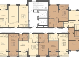 Продается 2-комнатная квартира ЖК Гильдия, 65.9  м&sup2;, 6750000 рублей