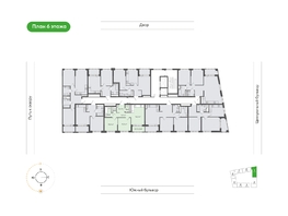 Продается 2-комнатная квартира  Природные кварталы Сибирия, 55.2  м&sup2;, 6944217 рублей