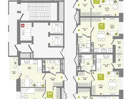 Продается 2-комнатная квартира ЖК Счастливый квартал, дом 1, 47.6  м&sup2;, 8090000 рублей