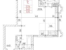 Продается Студия ЖК Чернышевский, корп 4.1, 34.6  м&sup2;, 8150000 рублей