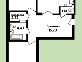 3-комнатная квартира, 90.87 м², 3/16 этаж