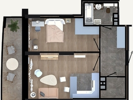 2-комнатная квартира, 49 м², 22/24 этаж