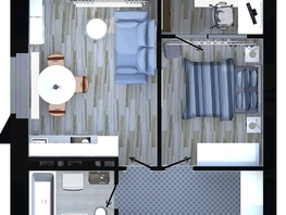 Продается 2-комнатная квартира ApartRiver, апарт-отель, 42.25 м², 4450024 рублей
