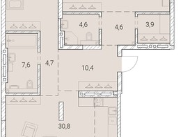 Продается 1-комнатная квартира ЖК Тайм Сквер, 128.8  м², 24278000 рублей