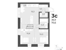 Продается 3-комнатная квартира ЖК Новелла, 102  м², 18500000 рублей