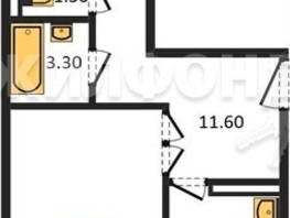 Продается 2-комнатная квартира ЖК Аквамарин, дом 5/3, 59.68  м², 6215000 рублей