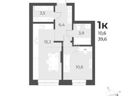Продается 1-комнатная квартира ЖК Новелла, 33.1  м², 5900000 рублей