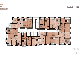 Продается 2-комнатная квартира ЖК Академия, дом 3, 42.44  м², 8290000 рублей