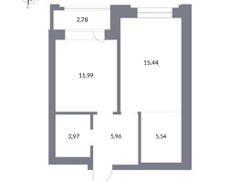 Продается 2-комнатная квартира ЖК Державина, 50, 42.9  м², 10100000 рублей