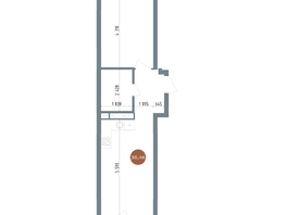 Продается 2-комнатная квартира ЖК 19/56 Кварталы Телецентра, сек 6, 38.46  м², 8100000 рублей