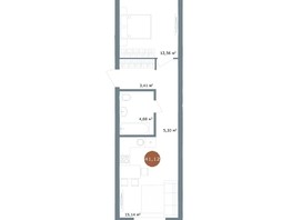 Продается 2-комнатная квартира ЖК 19/56 Кварталы Телецентра, сек 6, 41.12  м², 7800000 рублей