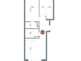 Продается 3-комнатная квартира ЖК 19/56 Кварталы Телецентра, сек 6, 56.3  м², 9600000 рублей