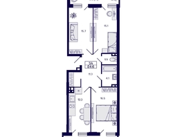 Продается 3-комнатная квартира ЖК Gorizont (Горизонт), 84.6  м², 9990000 рублей