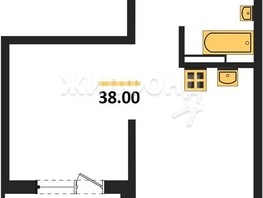 Продается 1-комнатная квартира ЖК Эко-квартал на Кедровой, дом 2, 38  м², 4500000 рублей