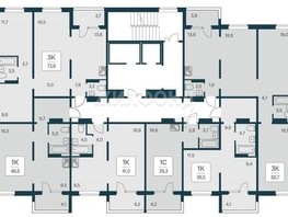 Продается 3-комнатная квартира ЖК Квартал на Игарской, дом 2 пан, 82.7  м², 8600000 рублей