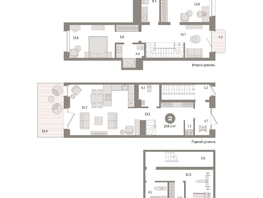 Продается 2-комнатная квартира ЖК На Декабристов, дом 6-2, 159.45  м², 26820000 рублей