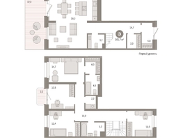 Продается 4-комнатная квартира ЖК На Декабристов, дом 6-2, 161.74  м², 28190000 рублей