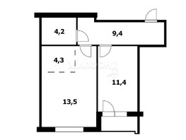 Продается 2-комнатная квартира ЖК Чернышевский, дом 2.1, 42.8  м², 8250000 рублей