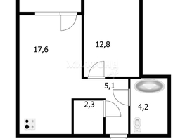 Продается 2-комнатная квартира 1-я Чулымская ул, 42.1  м², 8200000 рублей