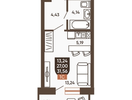 Продается Студия ЖК Ермак, 31.56  м², 4030000 рублей