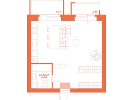 Продается Студия ЖК Спектр, дом 9, 51.67  м², 7590000 рублей