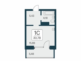 Продается Студия ЖК Сакура парк, дом 2, 30.78  м², 7150000 рублей