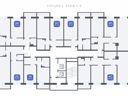 Продается 2-комнатная квартира ЖК Радуга Сибири, дом 10, 58.04  м², 7255000 рублей