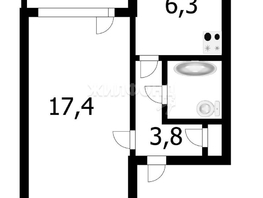 Продается 1-комнатная квартира Кропоткина ул, 30.9  м², 4200000 рублей