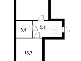 Продается 1-комнатная квартира Кубовая ул, 39.5  м², 5100000 рублей