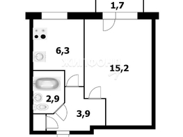 Продается 1-комнатная квартира Барьерная ул, 28.7  м², 3100000 рублей