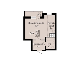 Продается Студия ЖК Матрешкин двор, дом 2, 31.5  м², 4450000 рублей