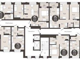 Продается 2-комнатная квартира ЖК Флагман Холл, 56.7  м², 8247000 рублей