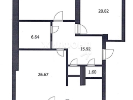 Продается 3-комнатная квартира 119  м², 14990000 рублей