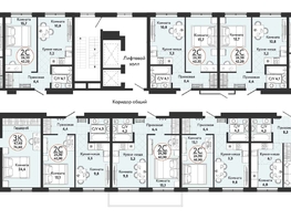 Продается 2-комнатная квартира ЖК Одоевский, дом 1, 42.2  м², 4352900 рублей