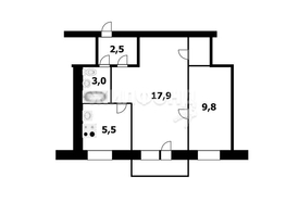 Продается 2-комнатная квартира Карла Маркса пр-кт, 39.8  м², 4000000 рублей