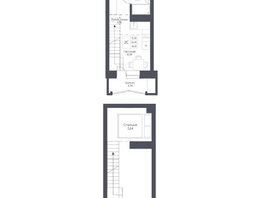 Продается 2-комнатная квартира ЖК Актив, 30.19  м², 6800000 рублей