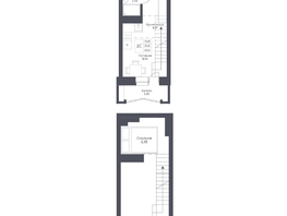 Продается 2-комнатная квартира ЖК Актив, 29.02  м², 6700000 рублей