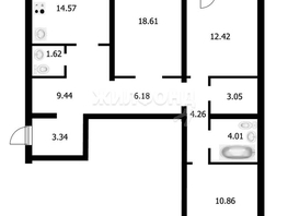 Продается 3-комнатная квартира Красная Сибирь ул, 88.36  м², 12000000 рублей