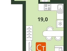 Продается Студия ЖК Тайгинский парк, дом 4, 28.7  м², 4430000 рублей