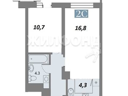 Продается 2-комнатная квартира ЖК Беринг, дом 1, 40.3  м², 7250000 рублей