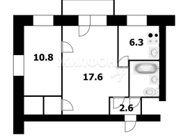 Продается 2-комнатная квартира Гоголя ул, 44.1  м², 5000000 рублей