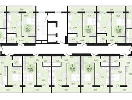 Продается 1-комнатная квартира ЖК Новый парк, дом 3, 45.71  м², 4692600 рублей